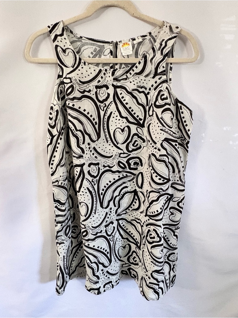 C&C California Linen Shift Dress Size 1X